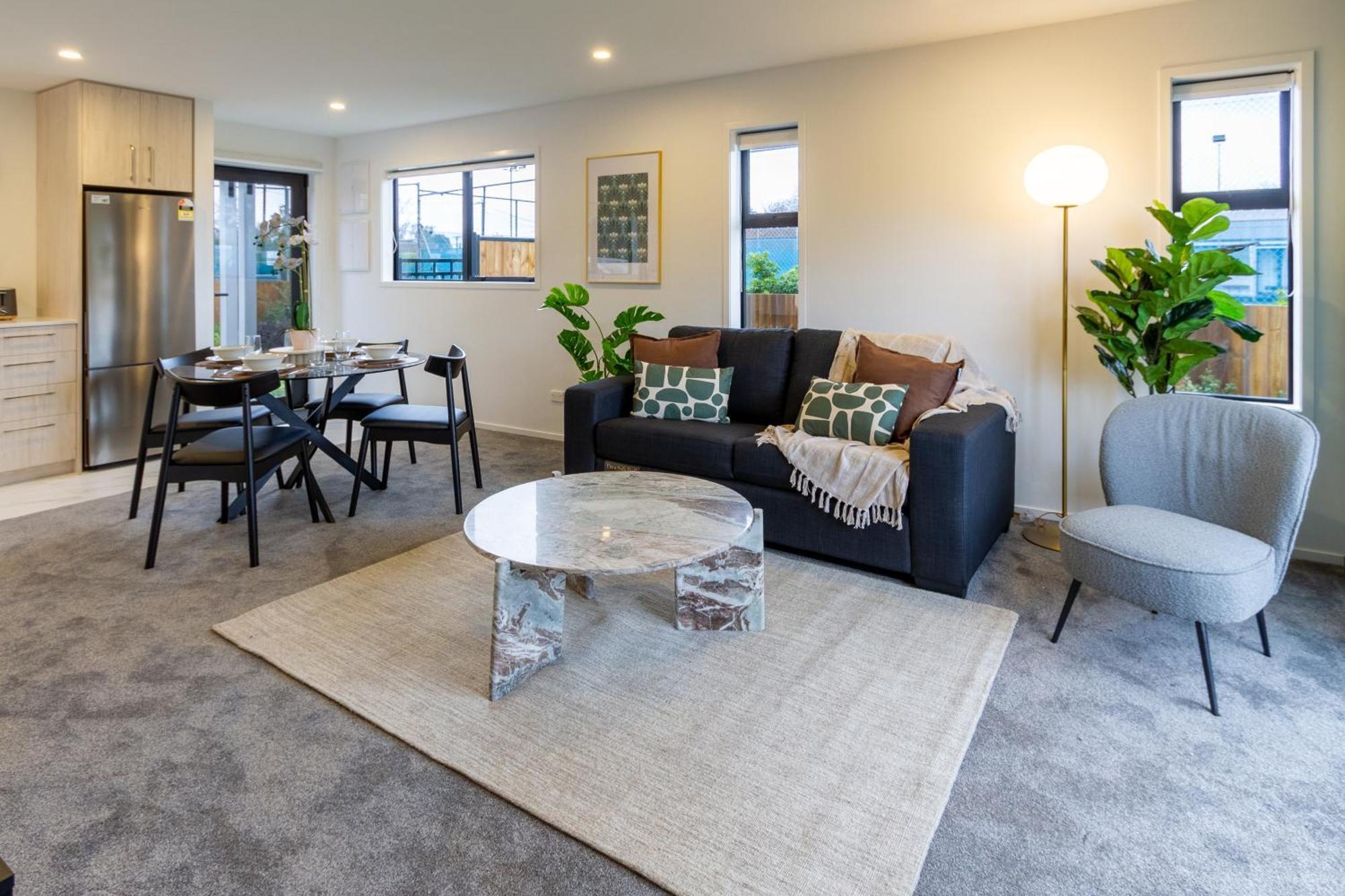 Serene Living 2 Bed With Carpark Christchurch Exterior foto